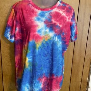 Rouge tie dye short sleeve shirt 3X